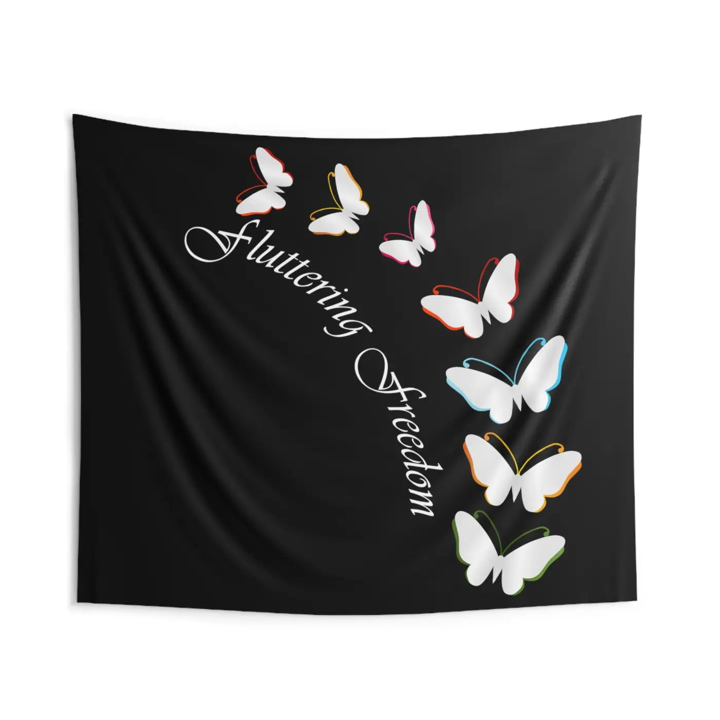 Vibrant Butterfly Wall Tapestry - Polyester Indoor Wall Art - DipaliZ