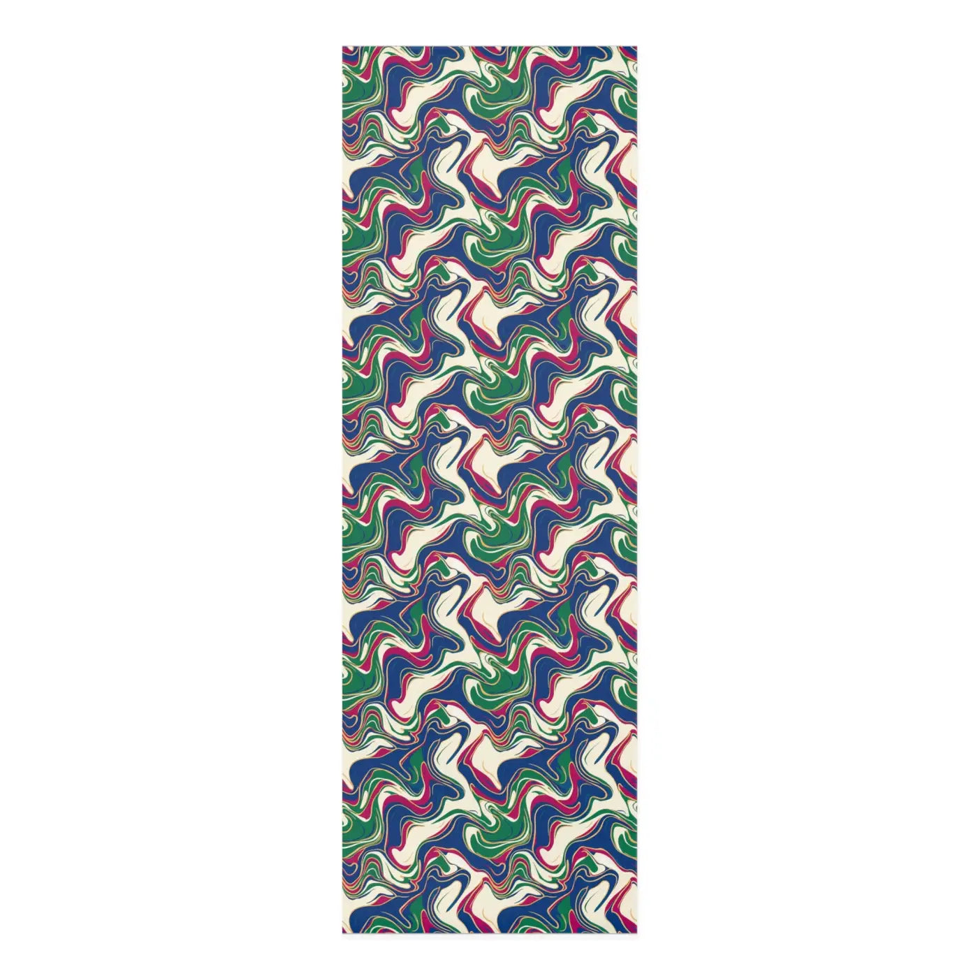 Foam Yoga Mat - Vibrant Retro Swirl Design - DipaliZ