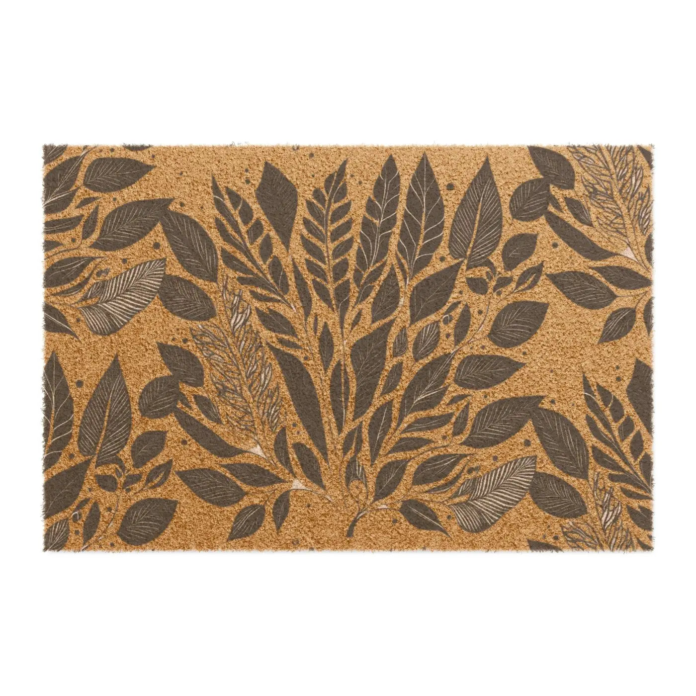 Wild Flowers Doormat - Natural Coir Welcome Mat - DipaliZ