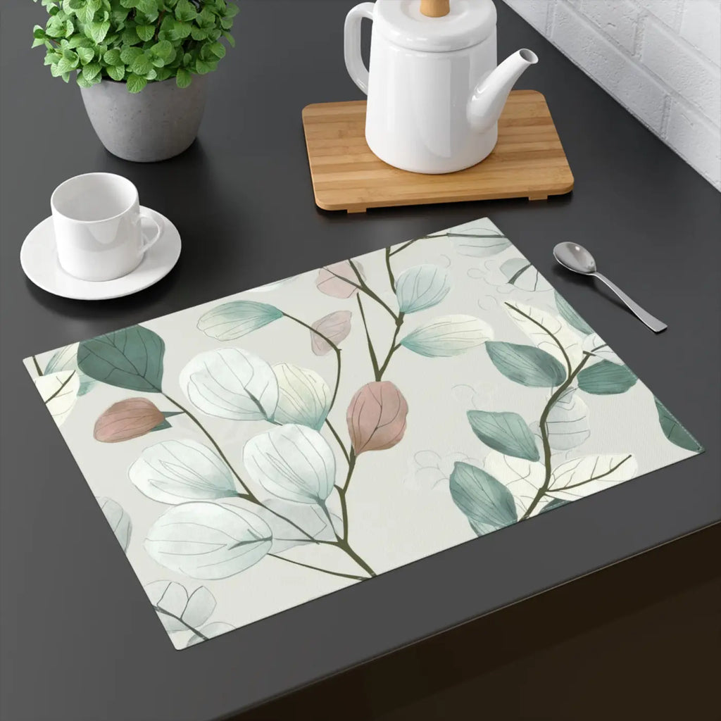 Fall Foliage Cotton Placemats - Colorful Leaves Design - DipaliZ