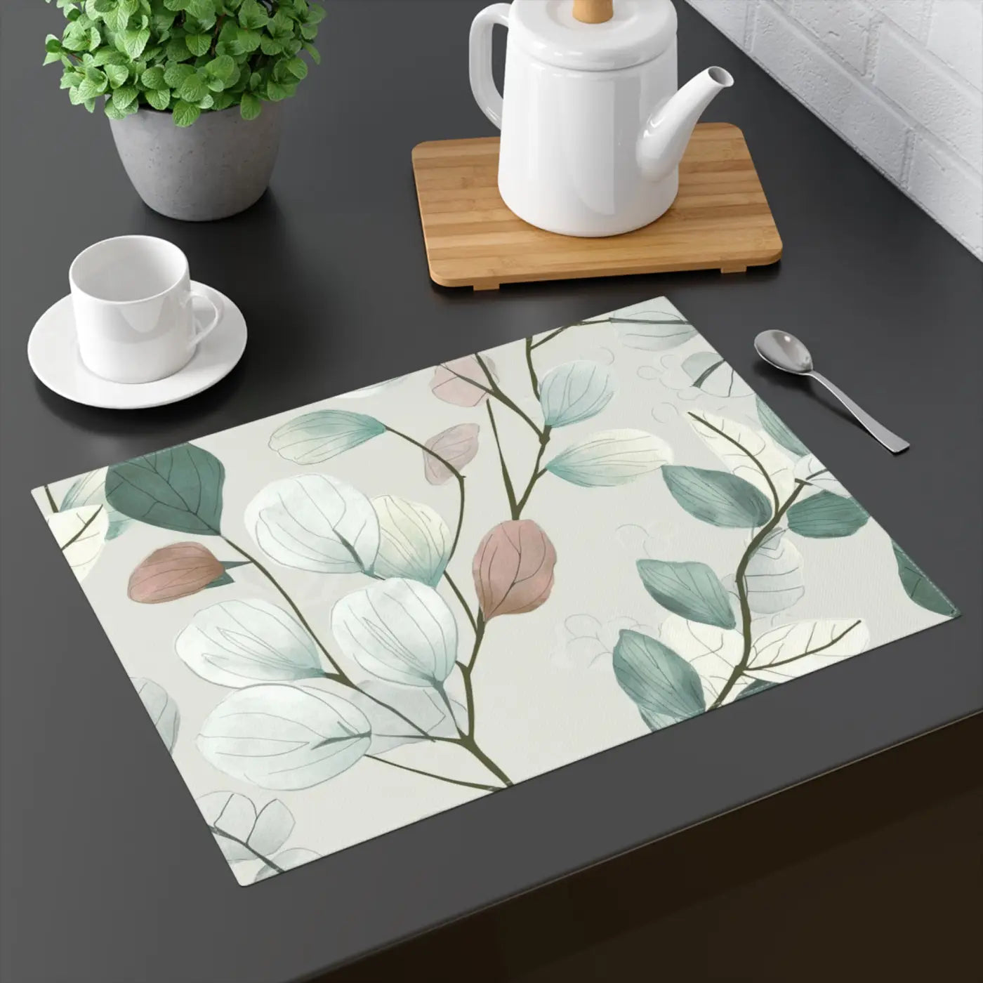 Fall Foliage Cotton Placemats - Colorful Leaves Design - DipaliZ