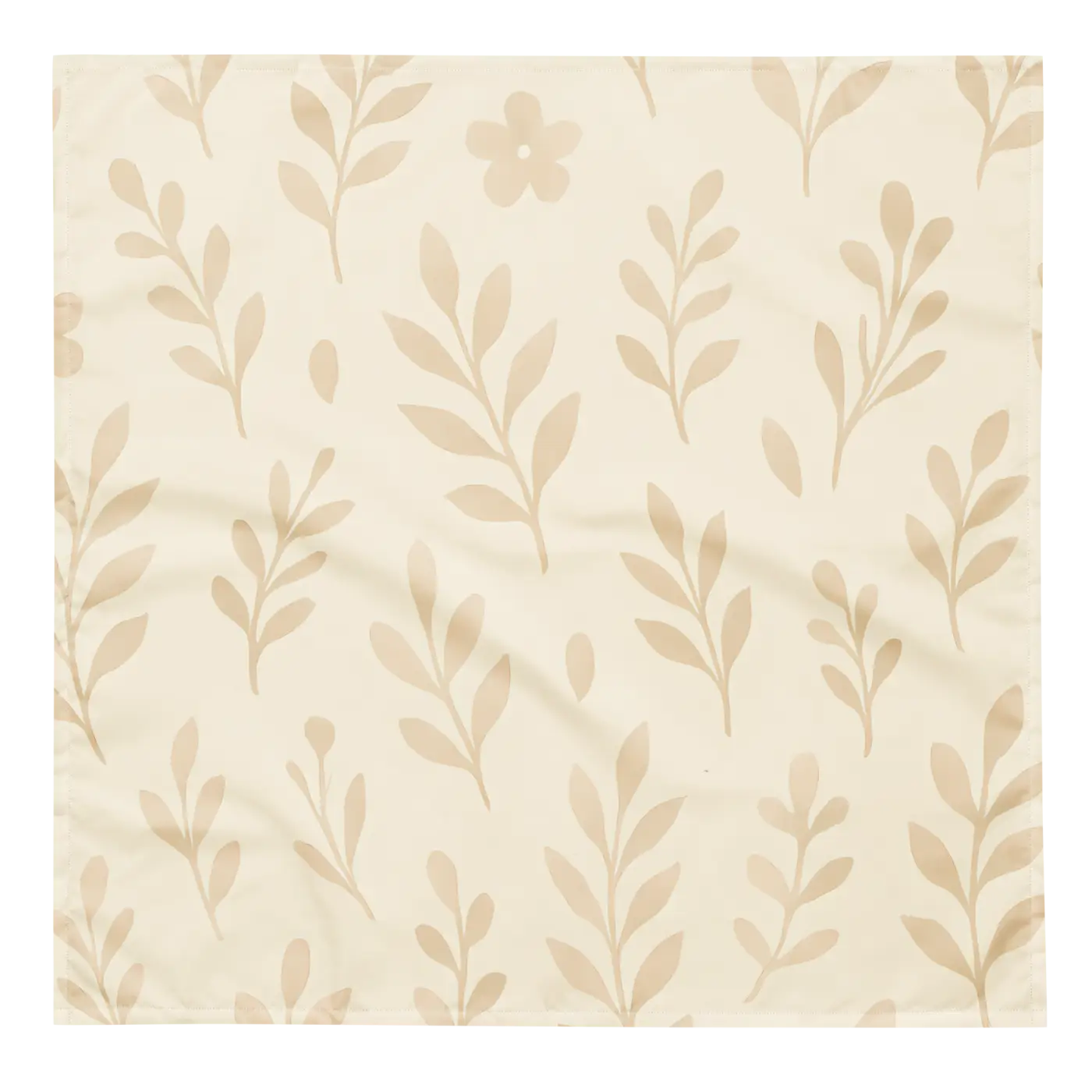 Foliage Print Bandana - All-Over Leafy Design - DipaliZ