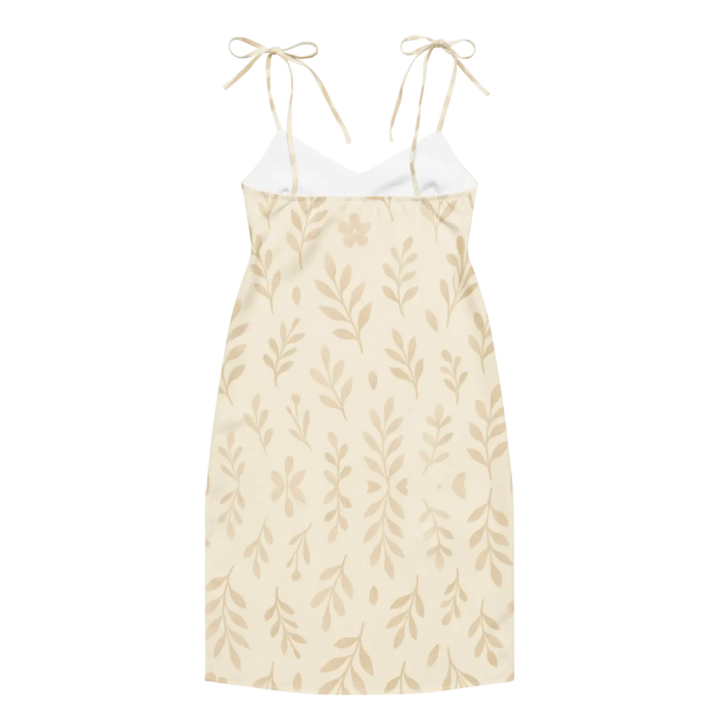 Secret Garden Midi Dress - Foliage Shapes with Built-In Bra - DipaliZ