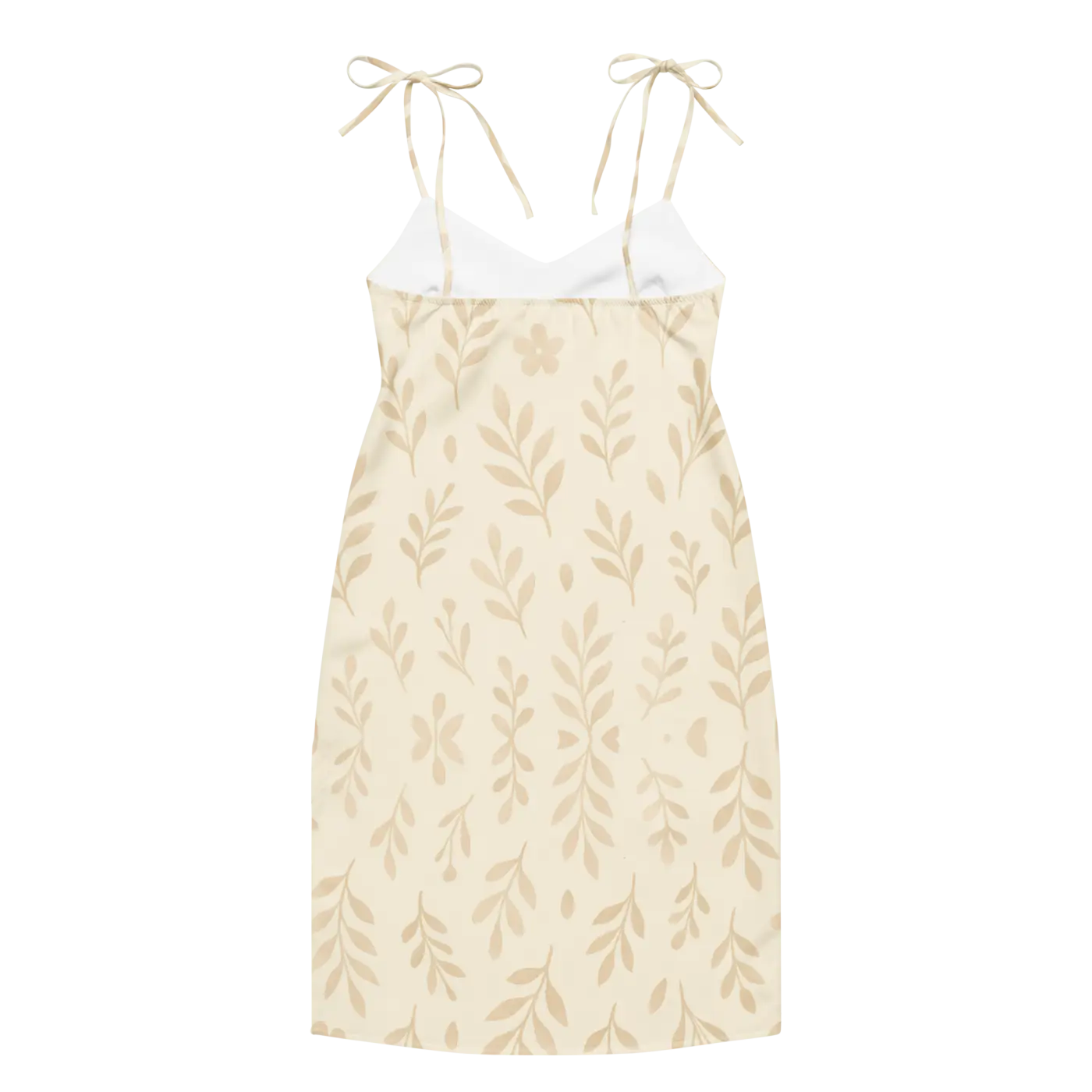 Secret Garden Midi Dress - Foliage Shapes with Built-In Bra - DipaliZ