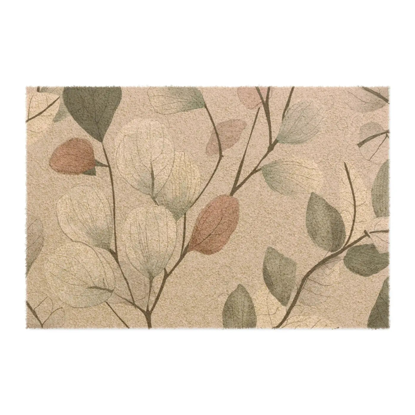 Ultimate Outdoor Floral Door Mat - Tufted Coir Coconut - DipaliZ