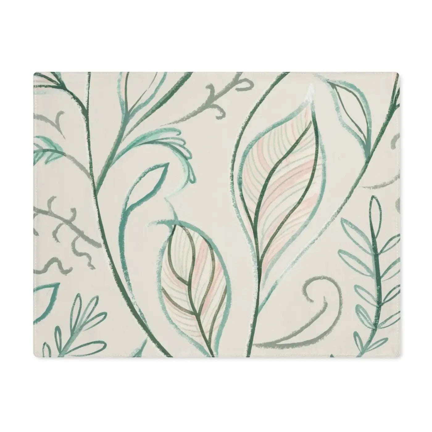 Vibrant Leaves Placemat - Cotton Cloth Table Decor - DipaliZ