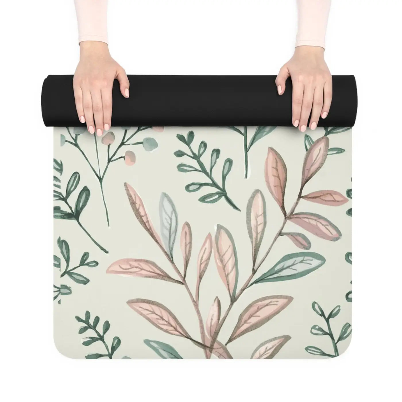 Foliage Rubber Yoga Mat - Vibrant Energy Design - DipaliZ