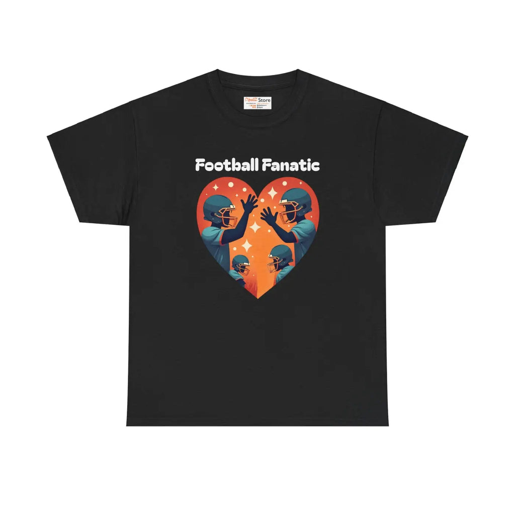 Heavy Cotton Football Tee - Game Day Essential - DipaliZ