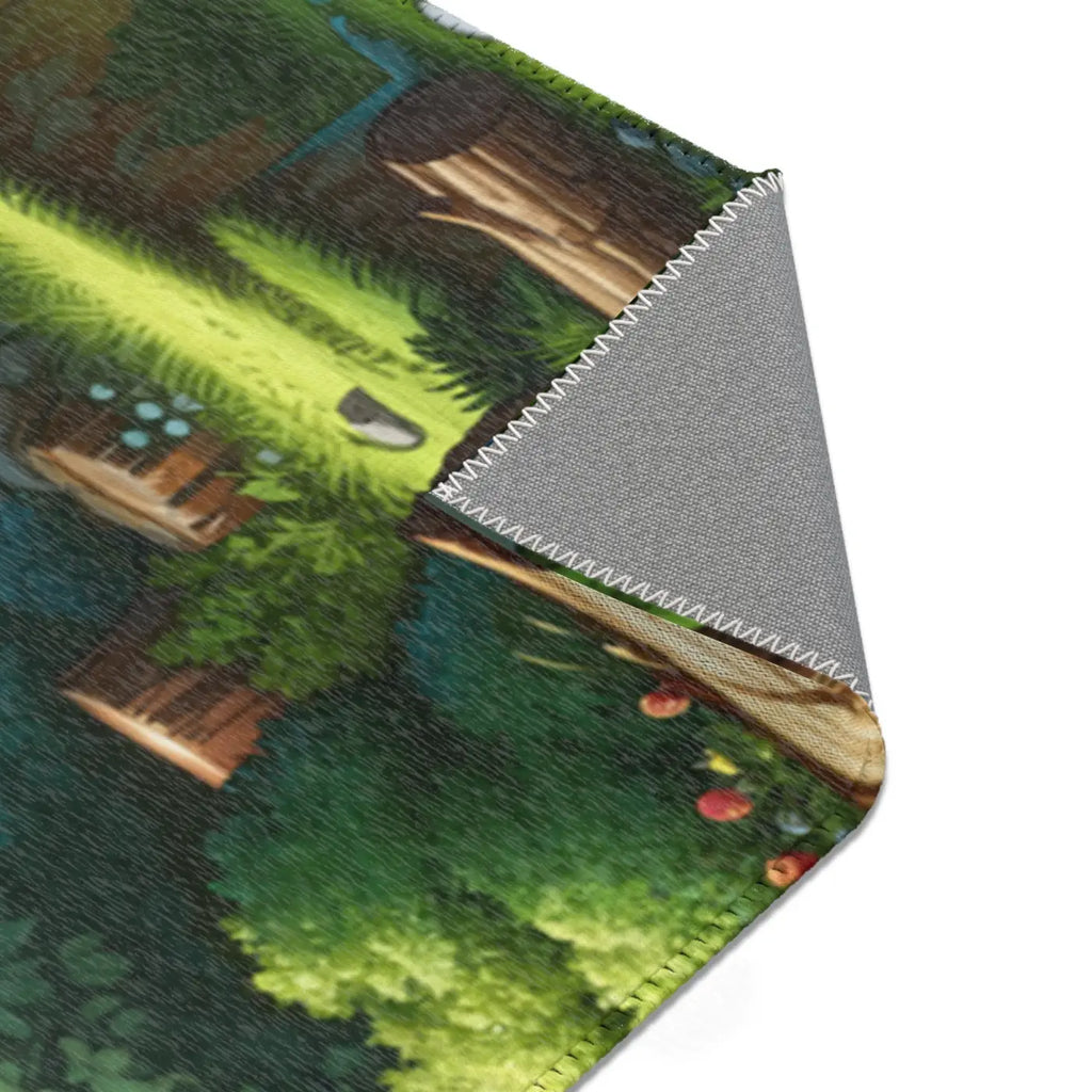 Forest Landscape Area Rugs - Polyester Chenille Design - DipaliZ