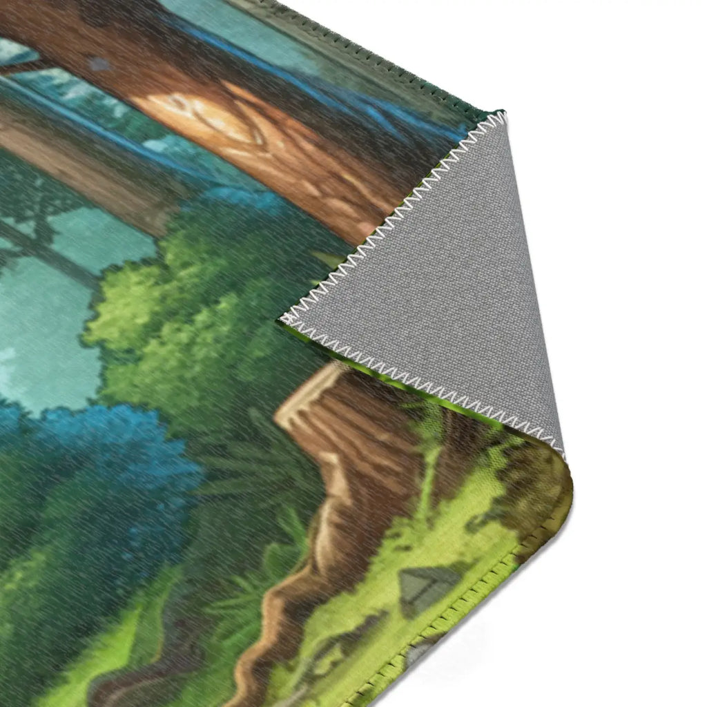 Forest Landscape Area Rugs - Polyester Chenille Design - DipaliZ