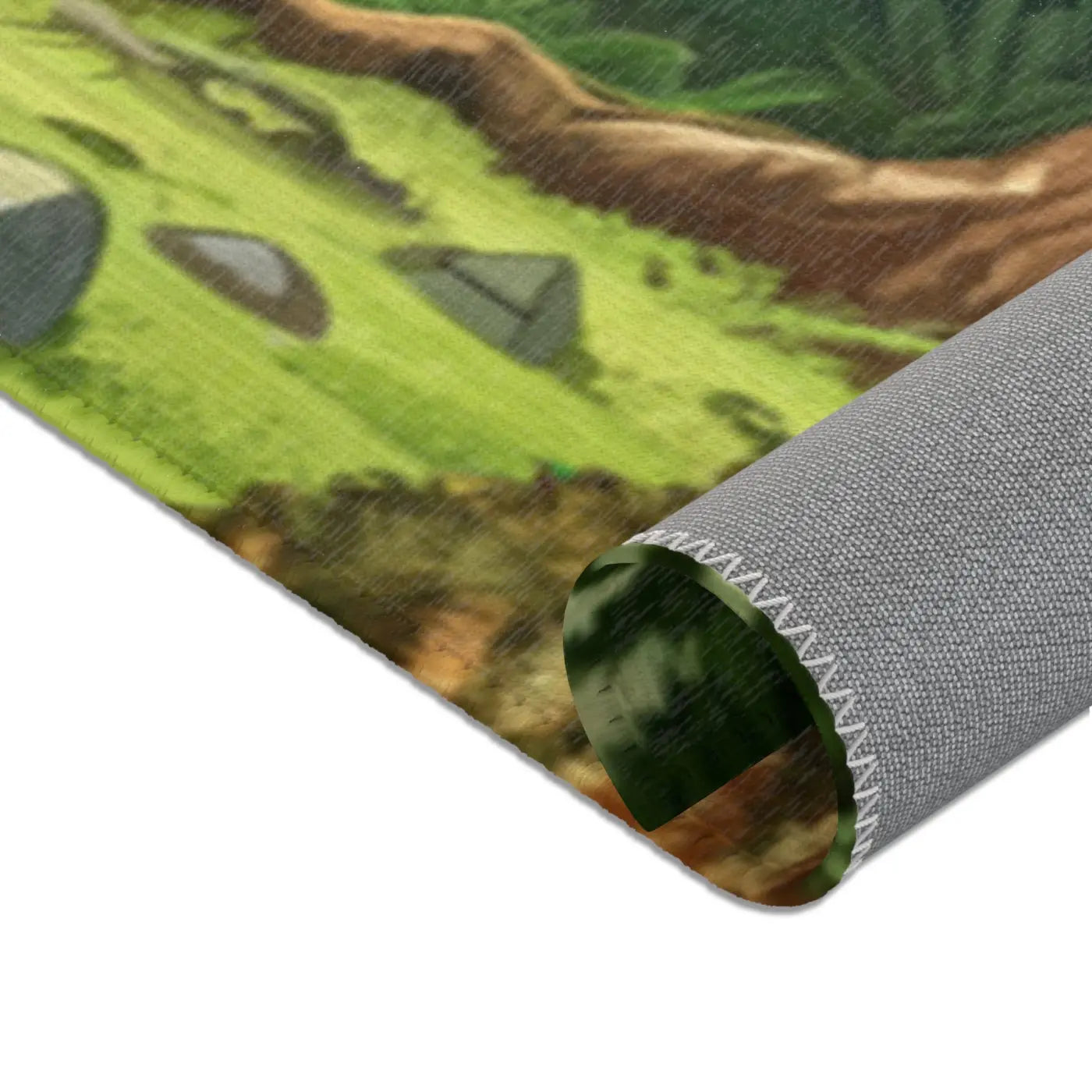 Forest Landscape Area Rugs - Polyester Chenille Design - DipaliZ