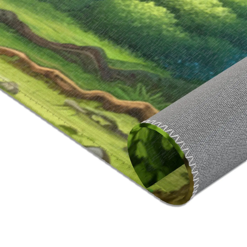 Forest Landscape Area Rugs - Polyester Chenille Design - DipaliZ