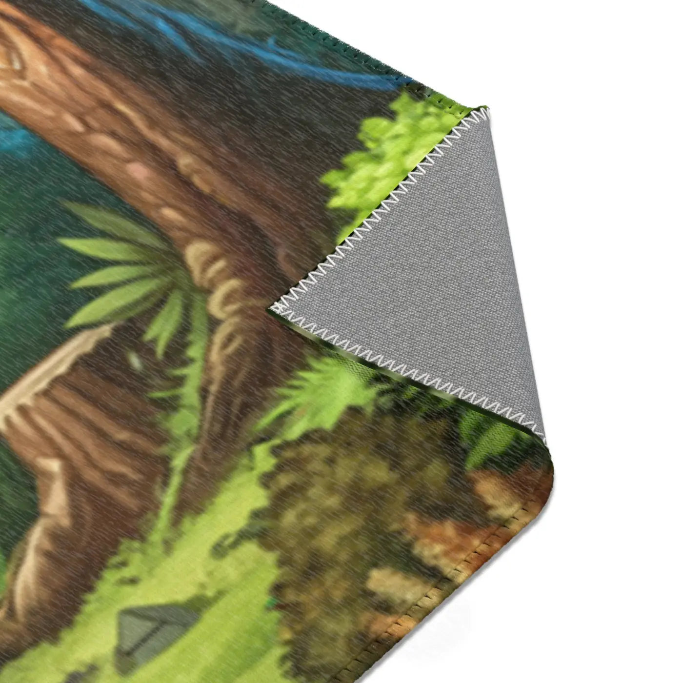 Forest Landscape Area Rugs - Polyester Chenille Design - DipaliZ