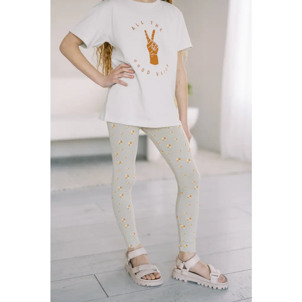 Baby Lightweight Leggings with Small Trees