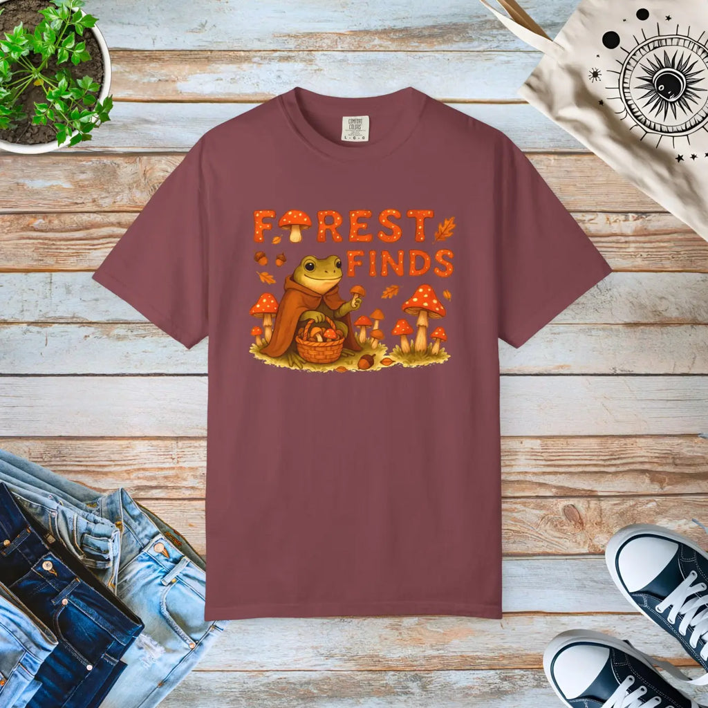 Forest Finds Tee - Premium Mushroom Lover Apparel - DipaliZ