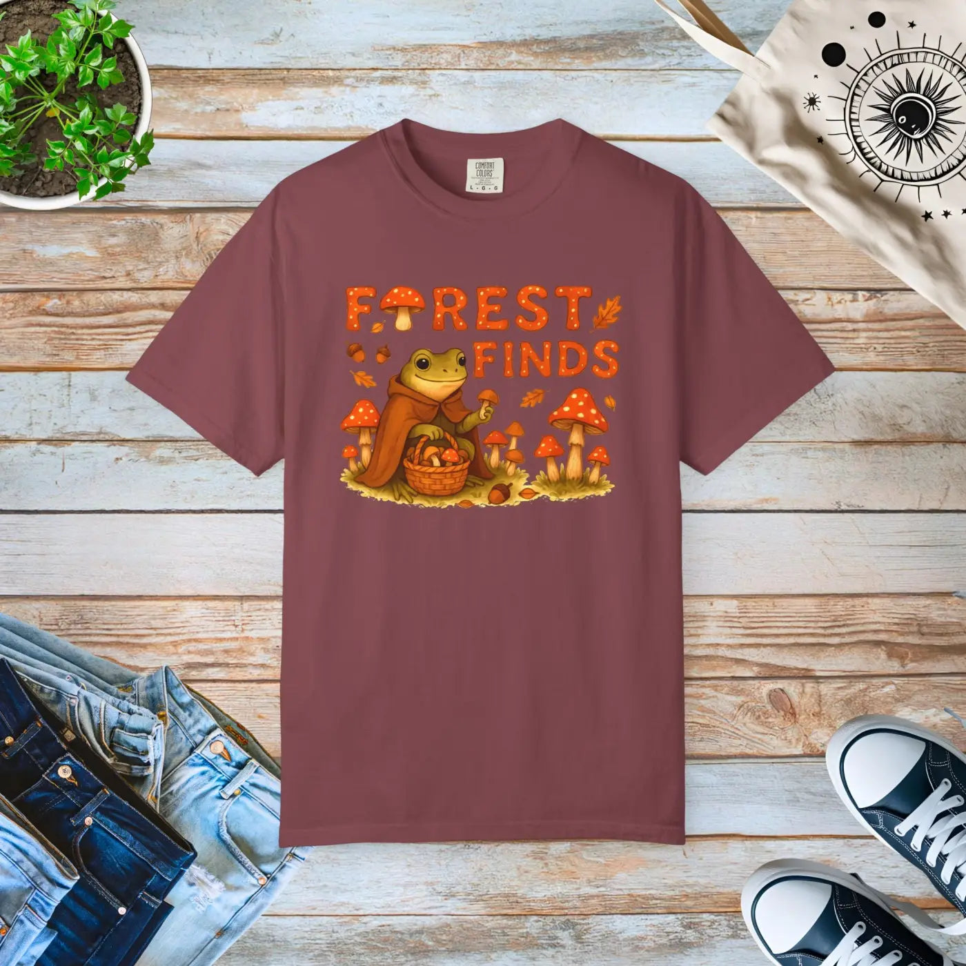 Forest Finds Tee - Premium Mushroom Lover Apparel - DipaliZ