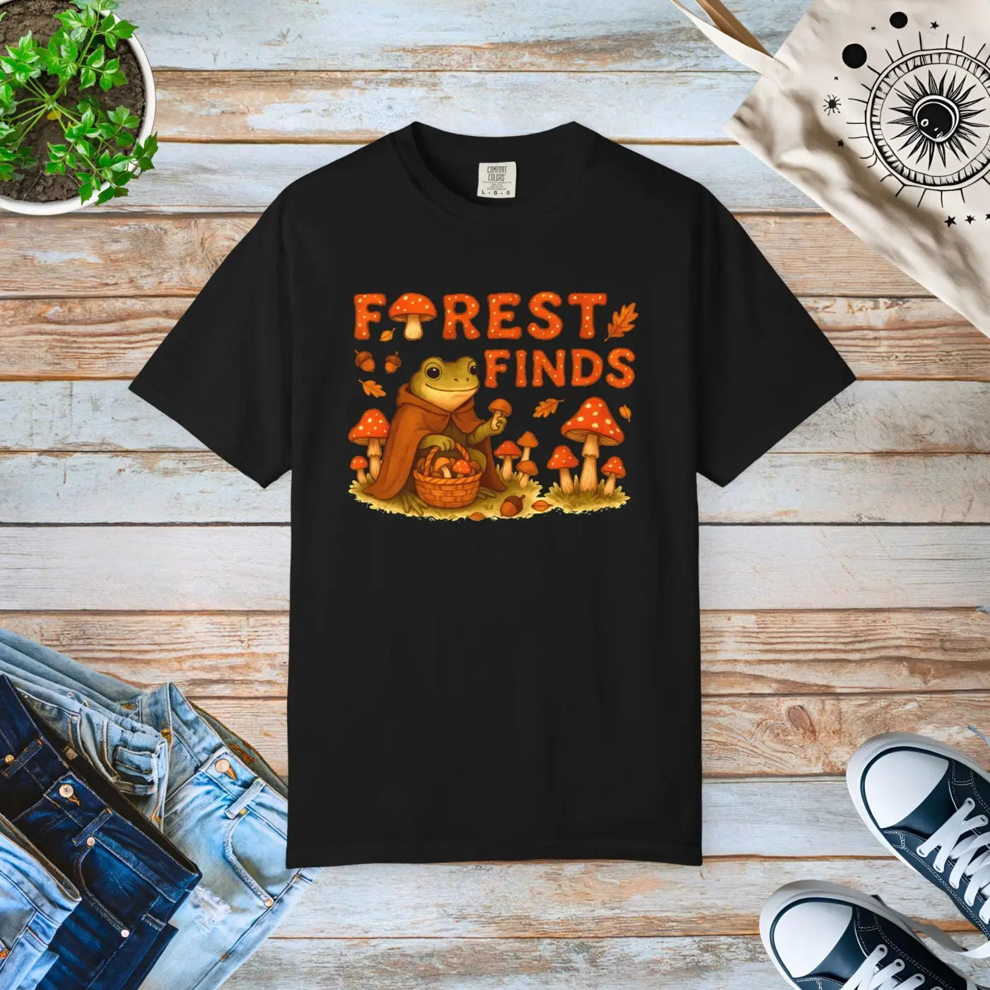 Forest Finds Tee - Premium Mushroom Lover Apparel - DipaliZ