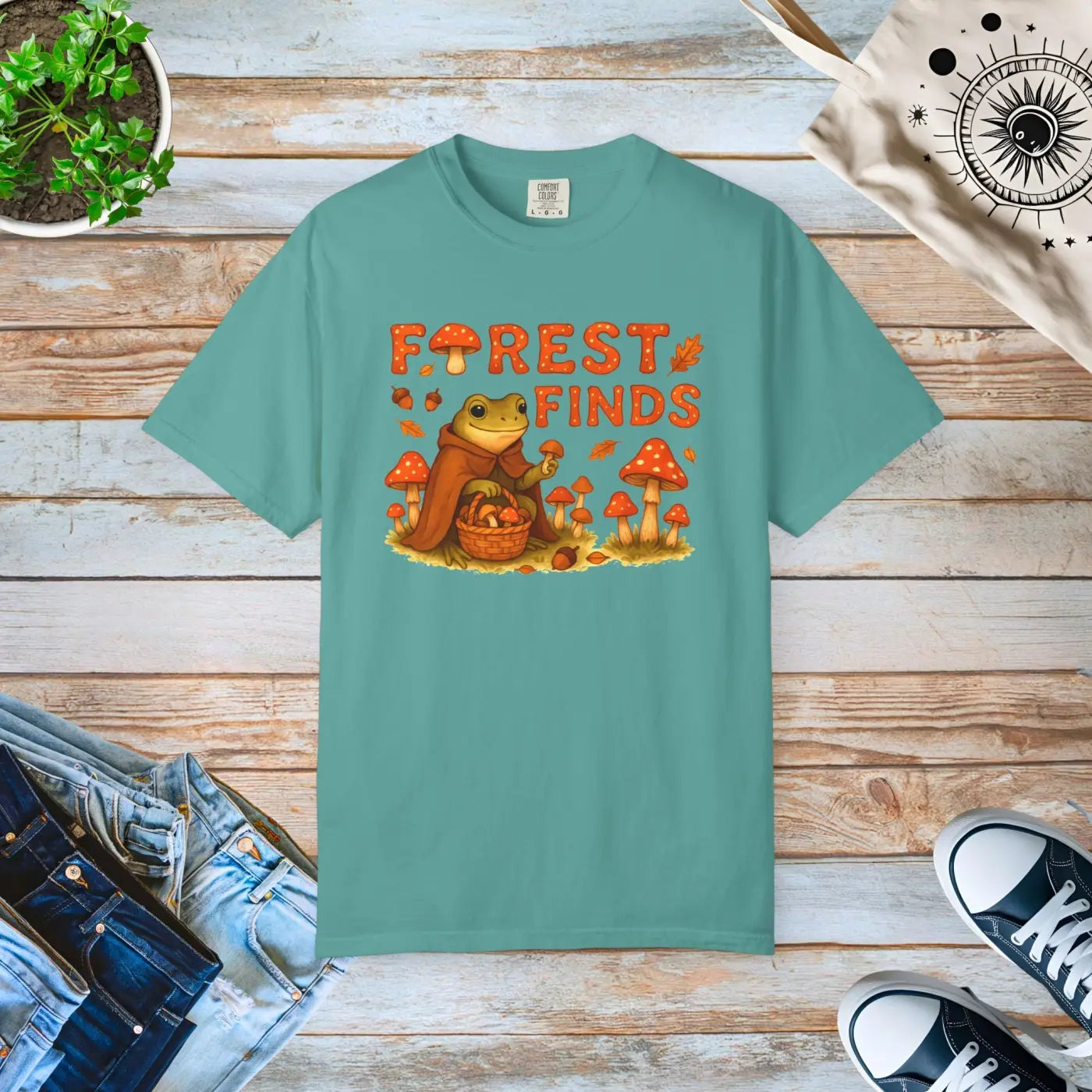 Forest Finds Tee - Premium Mushroom Lover Apparel - DipaliZ