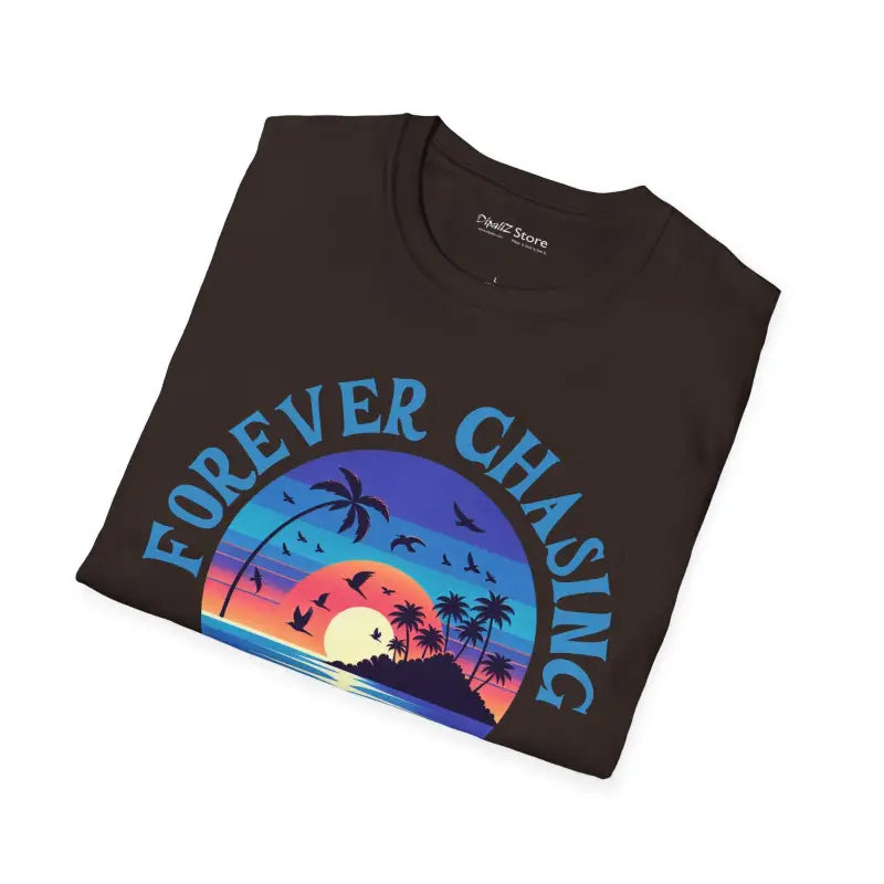 Forever Chase Sunsets Unisex Cotton Tee - Adventure - DipaliZ
