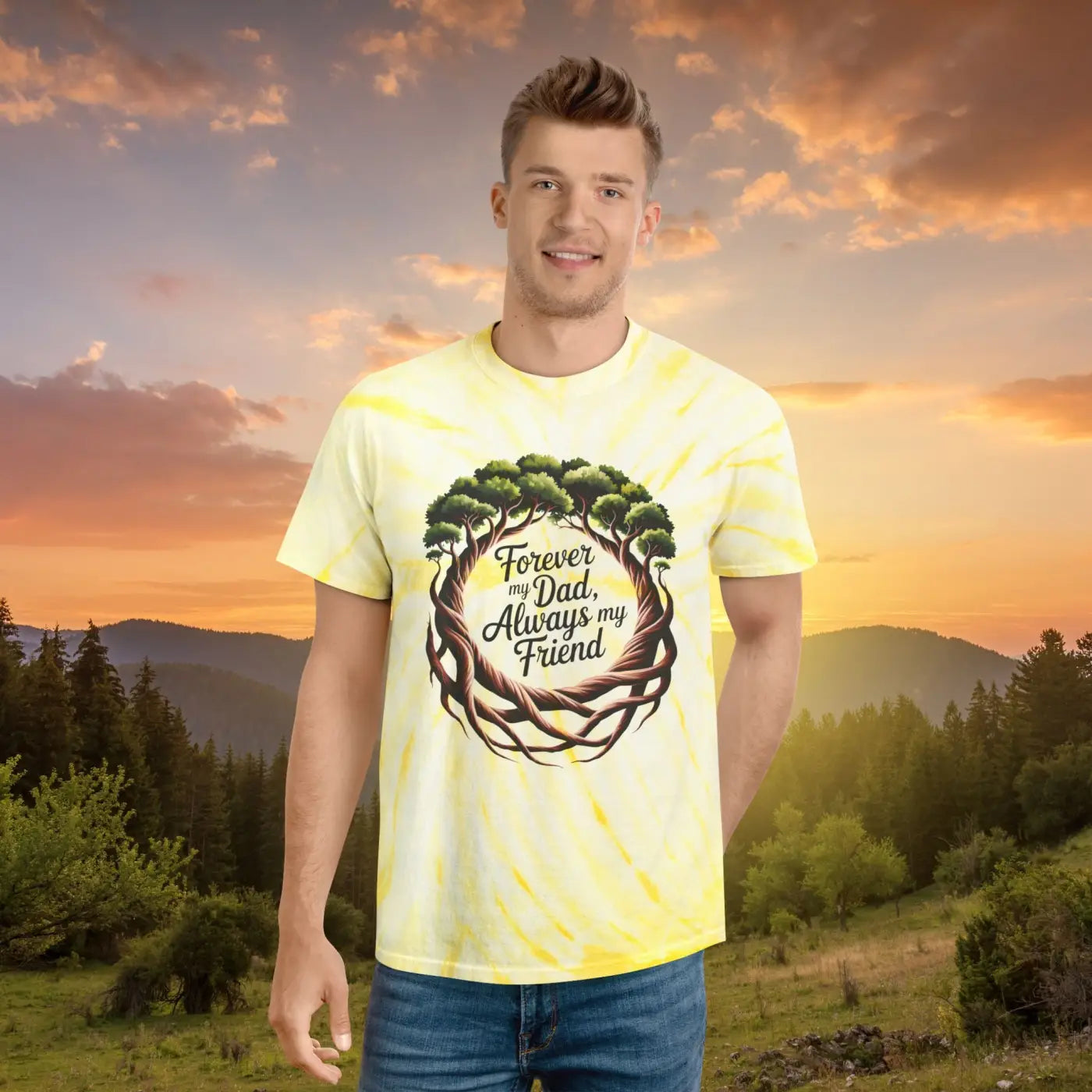 Tie-Dye Tee - Cyclone Unique Birthday Apparel - DipaliZ