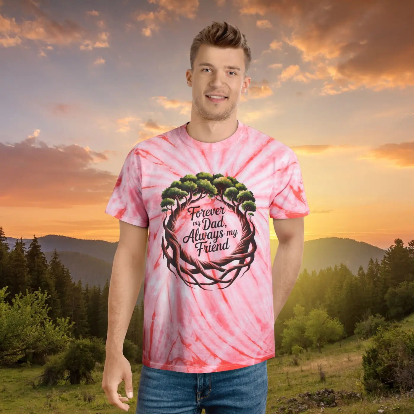 Tie-Dye Tee - Cyclone Unique Birthday Apparel - DipaliZ