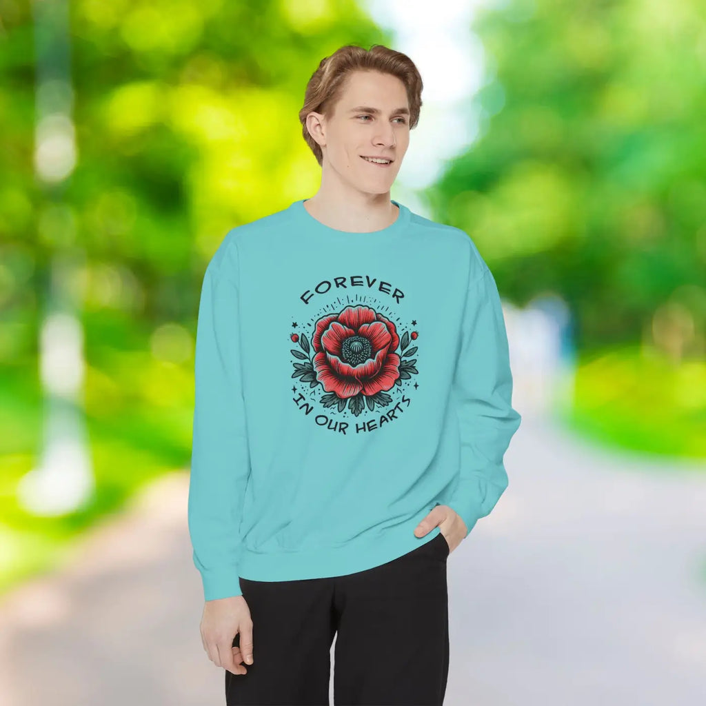 Hearts Sweatshirt - Unisex Garment-Dyed Comfort - DipaliZ