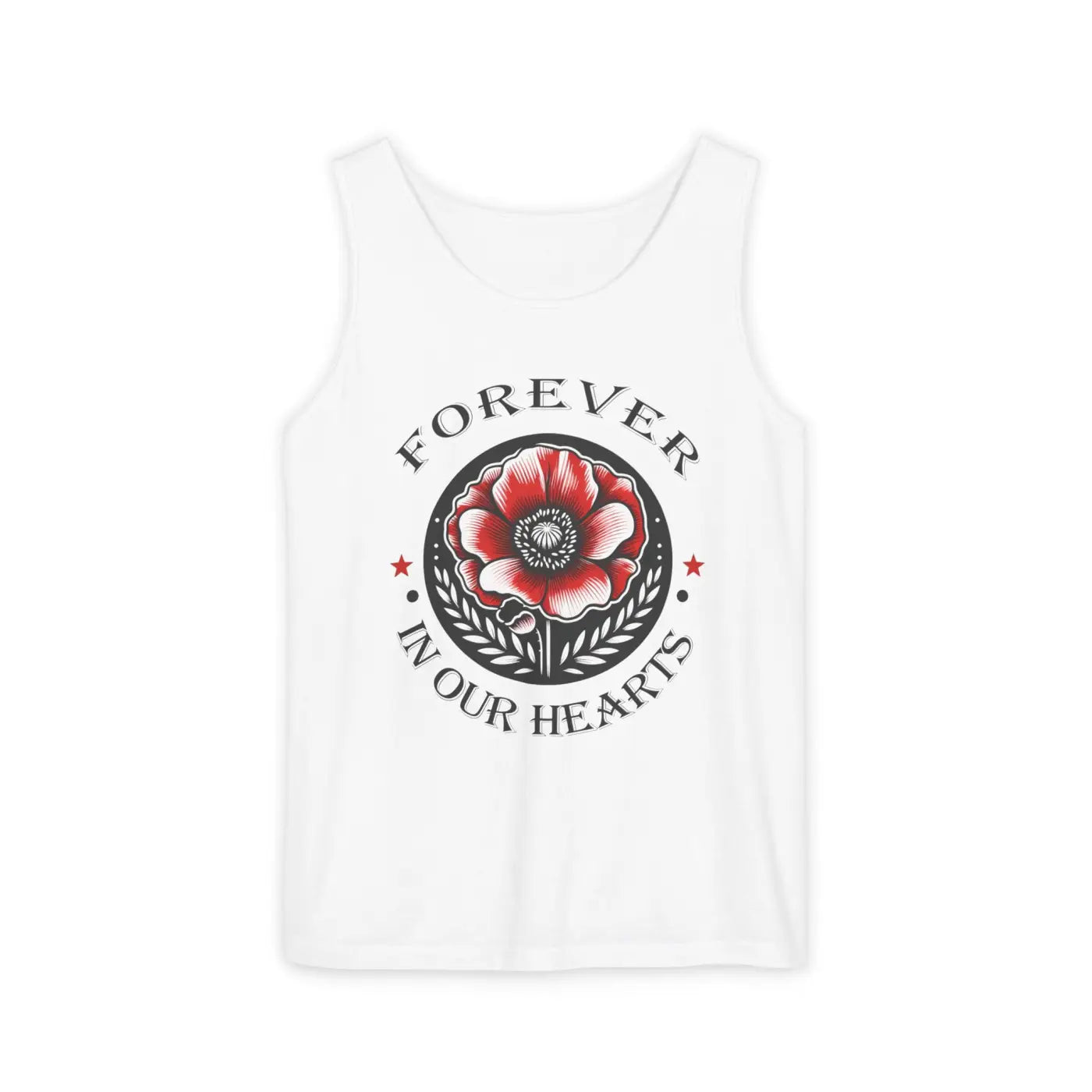 Hearts Tank Unisex - Garment-Dyed Memorial Stay Cool - DipaliZ