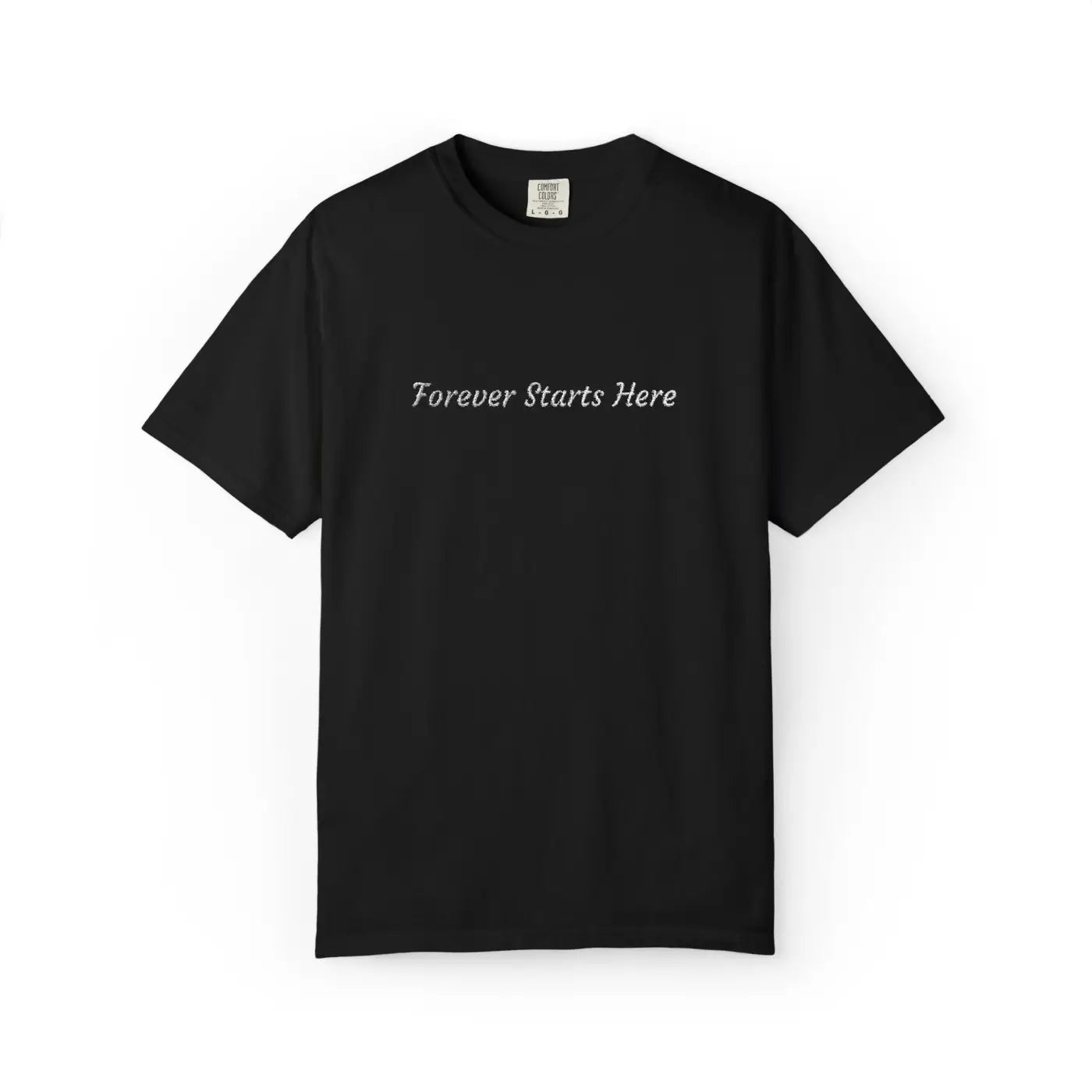 Embroidered Minimalist Graphic Tee - Everyday Style - DipaliZ