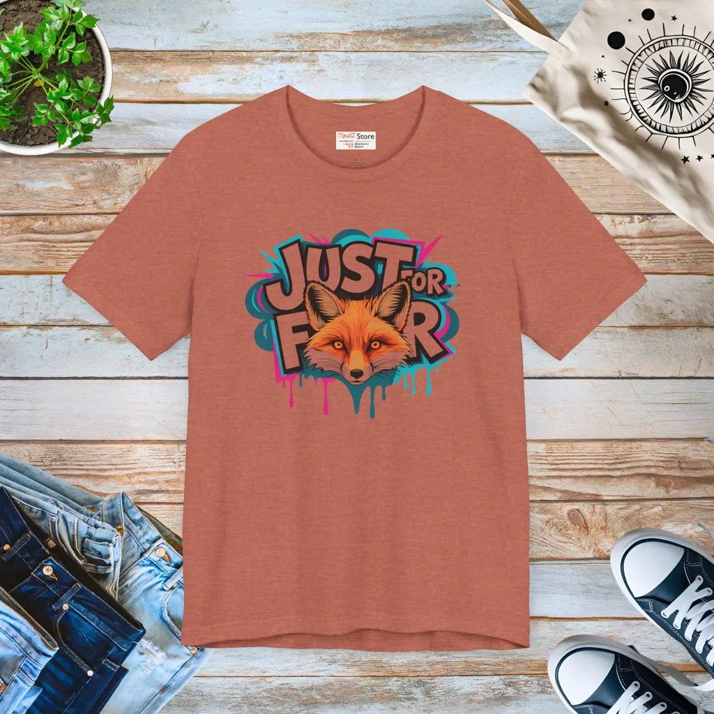 Fox Art Unisex Nature Tee - Animal Lover Gift - DipaliZ