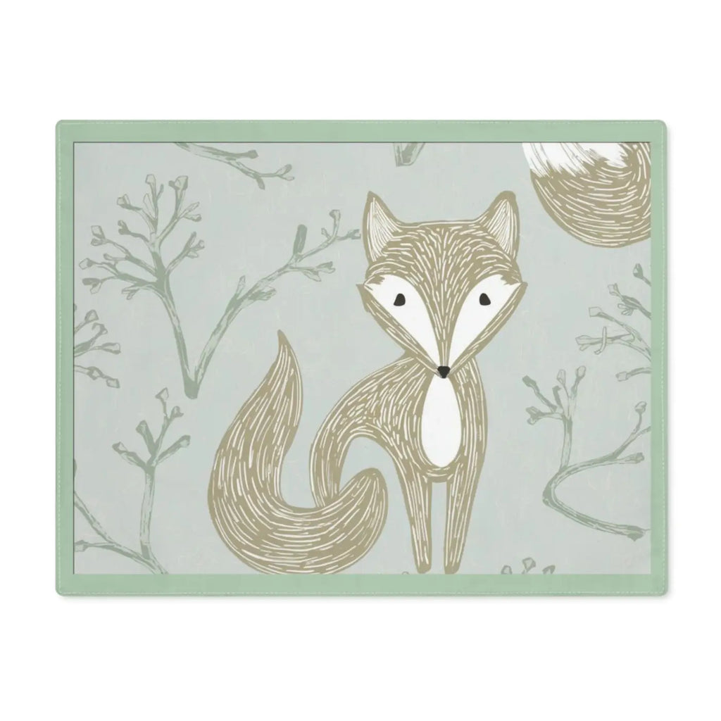 Fox Placemat - Playful Cotton Graphic Design - DipaliZ