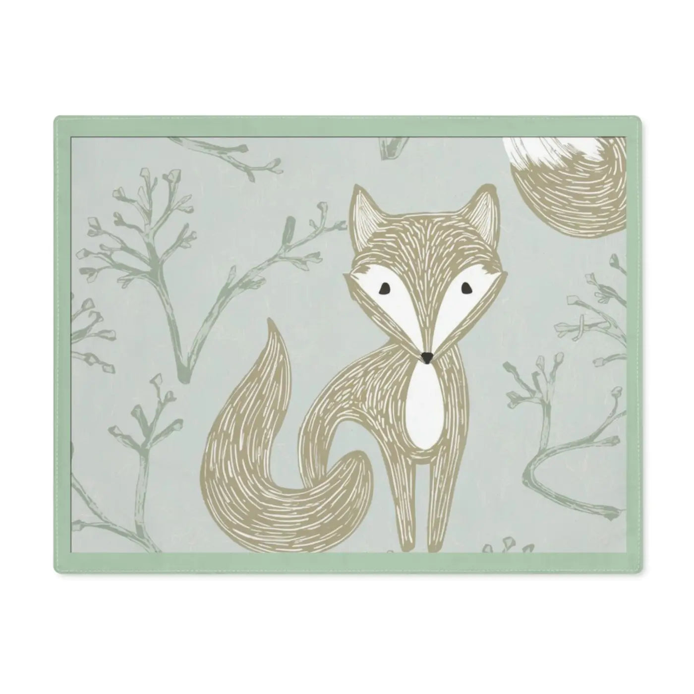 Fox Placemat - Playful Cotton Graphic Design - DipaliZ