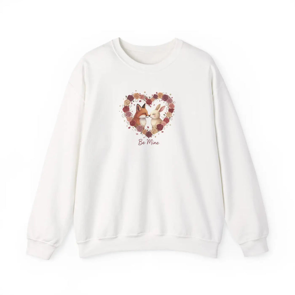 Fox Heart Crewneck - Woodland Valentine Sweatshirt - DipaliZ