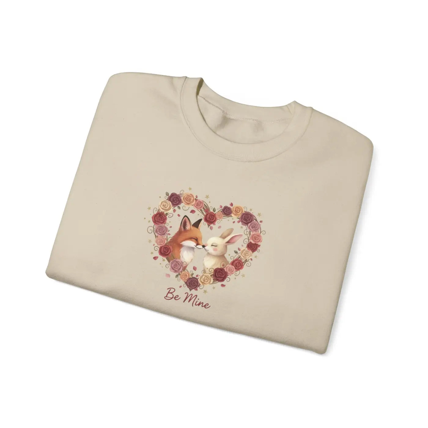 Fox Heart Crewneck - Woodland Valentine Sweatshirt - DipaliZ