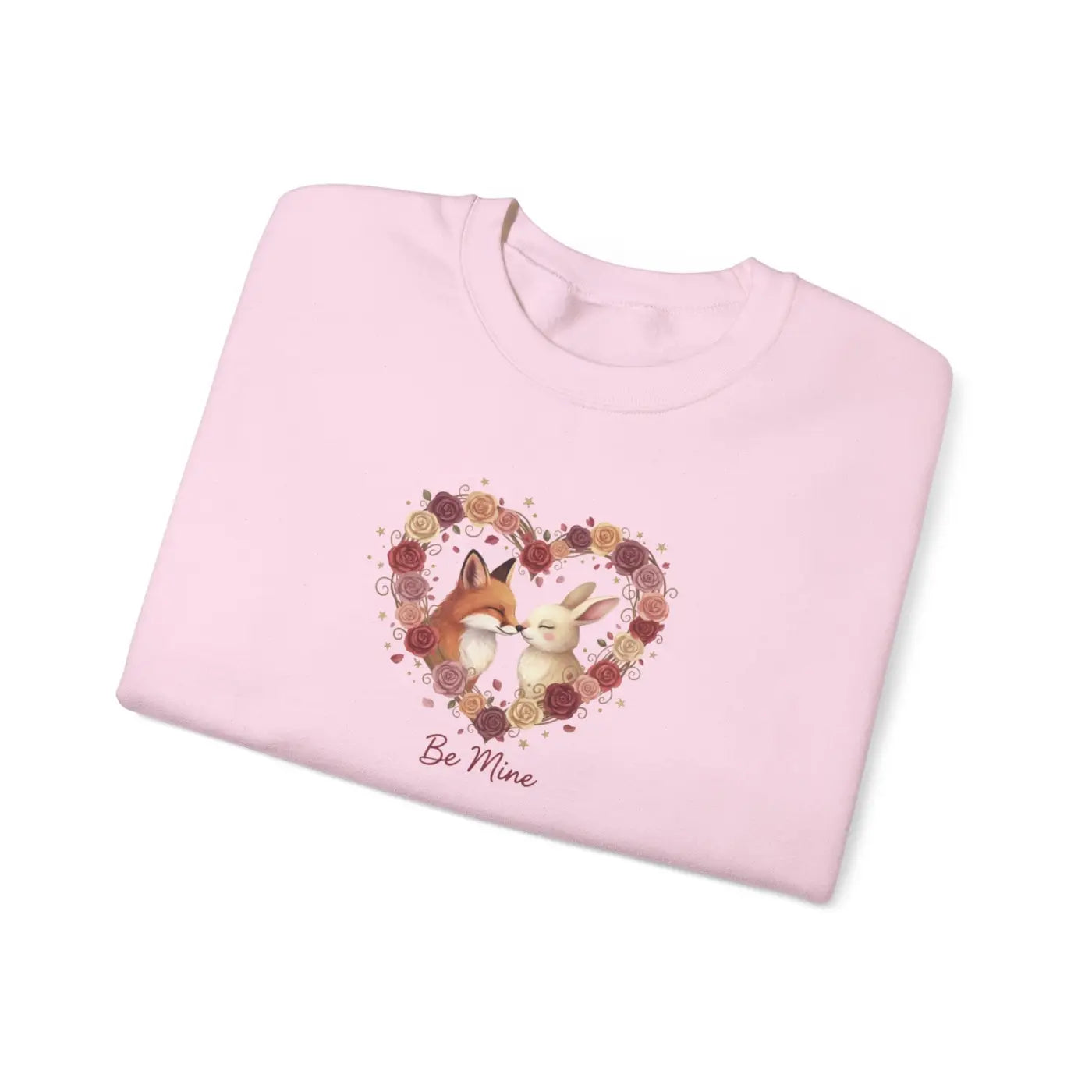 Fox Heart Crewneck - Woodland Valentine Sweatshirt - DipaliZ