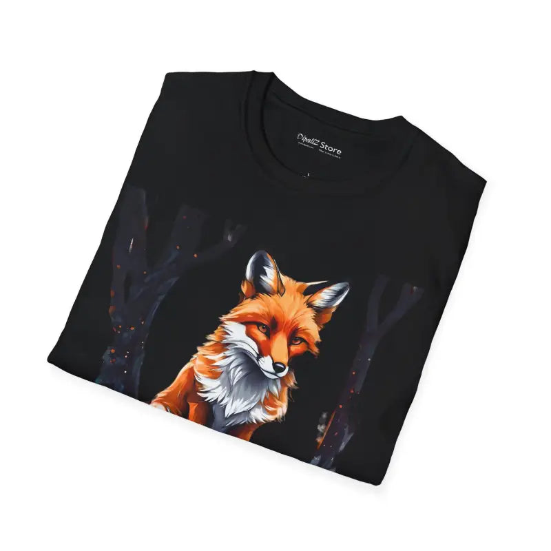 Red Fox Softstyle T-Shirt - Cozy Woodland Tee - DipaliZ