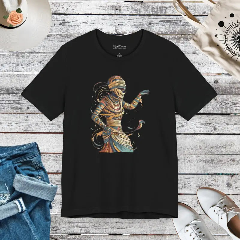 Mummy Unwrapping Short Sleeve Tee - Halloween Unisex - DipaliZ
