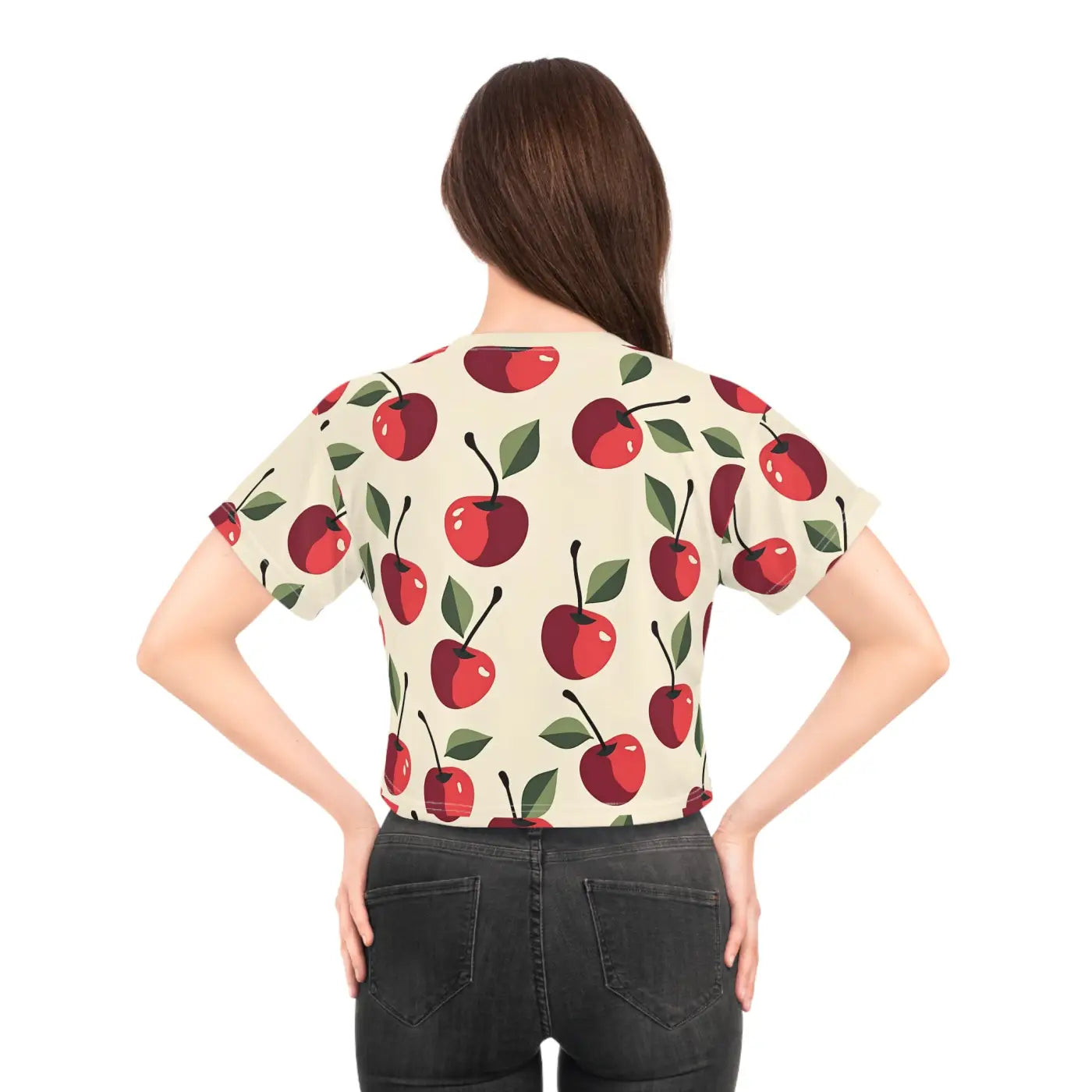 Cherry Crop Tee - Fresh Summer Vibes Style - DipaliZ