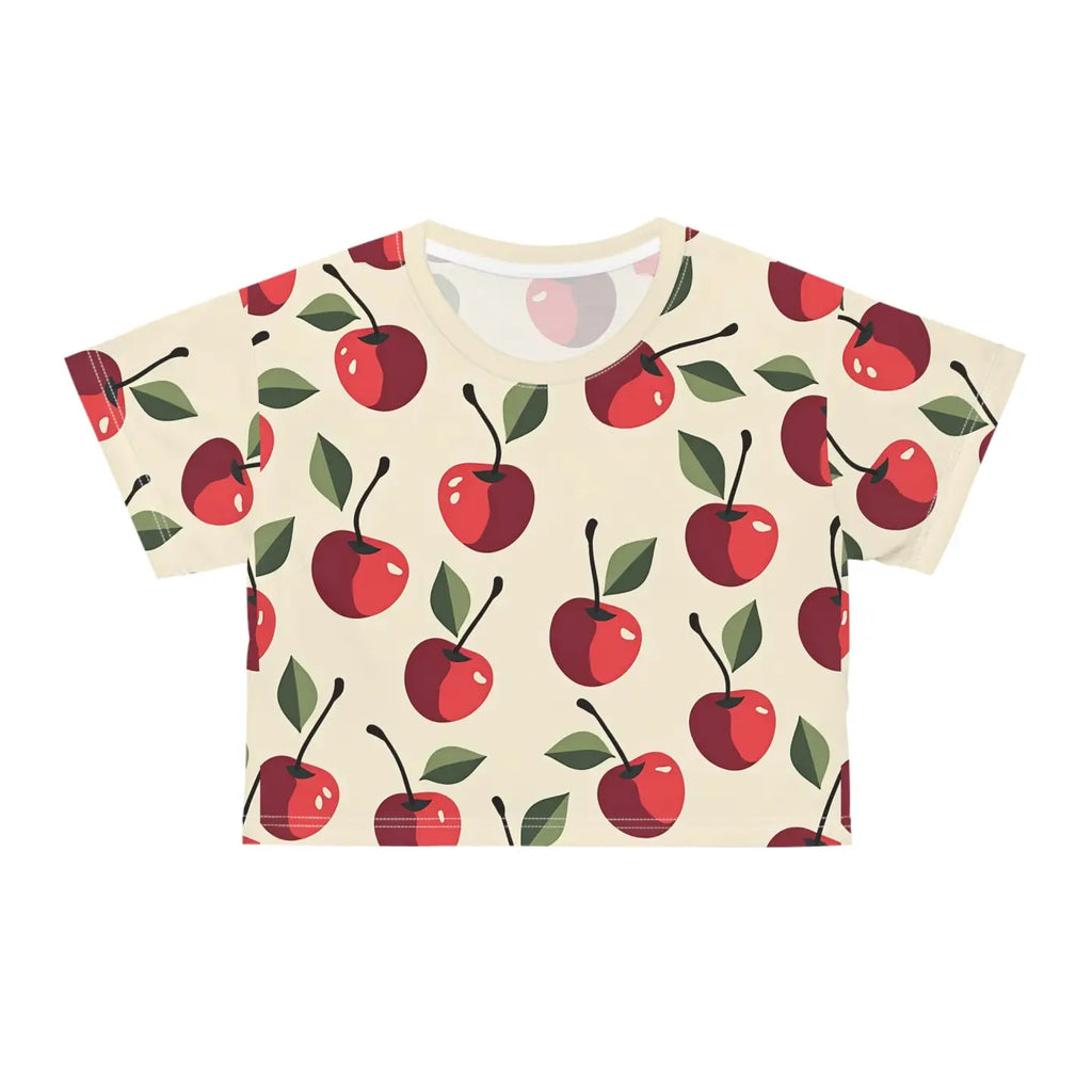 Cherry Crop Tee - Fresh Summer Vibes Style - DipaliZ