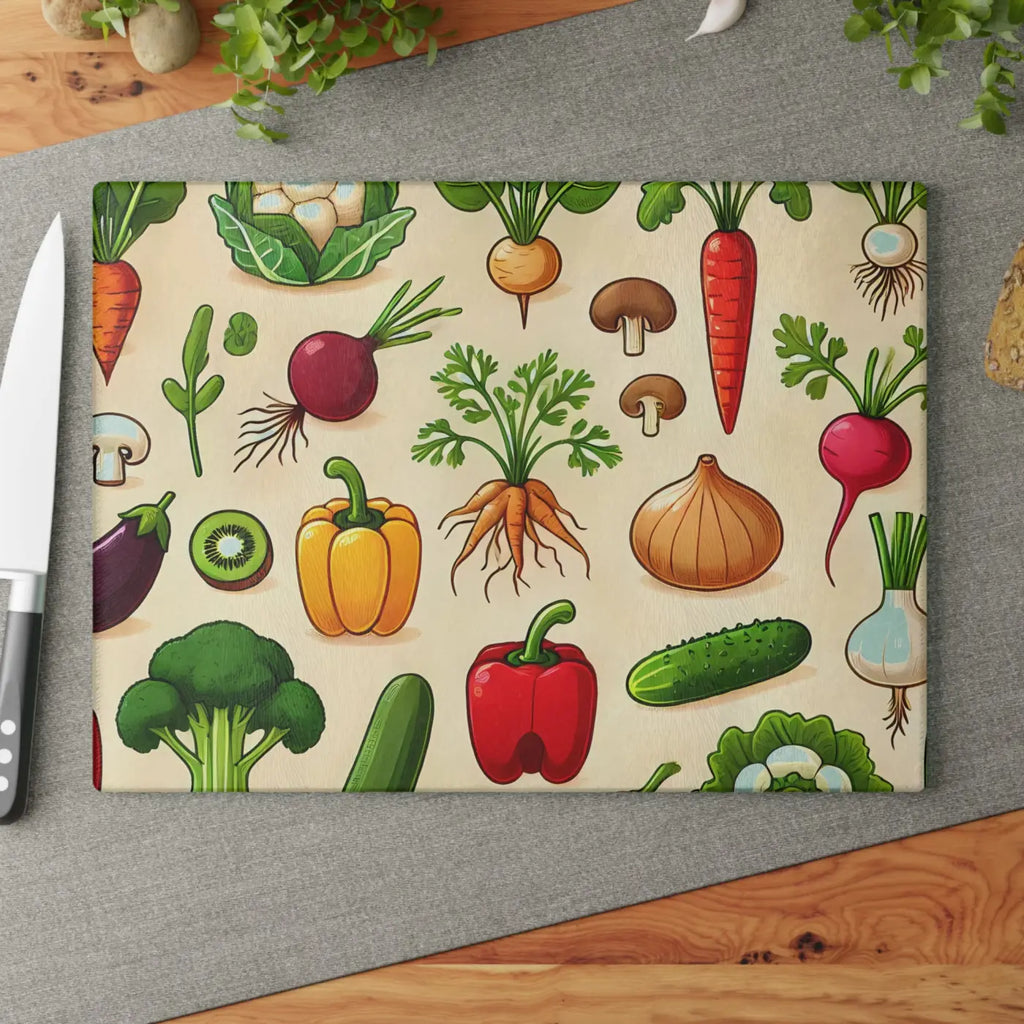 Chic Glass Cutting Board - Tempered Glass Material - DipaliZ