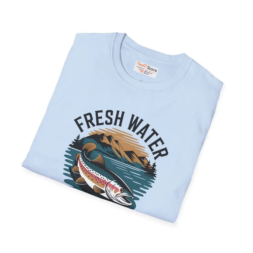 Fresh Water Hunters Unisex Softstyle Tee - Fishing Gear - DipaliZ