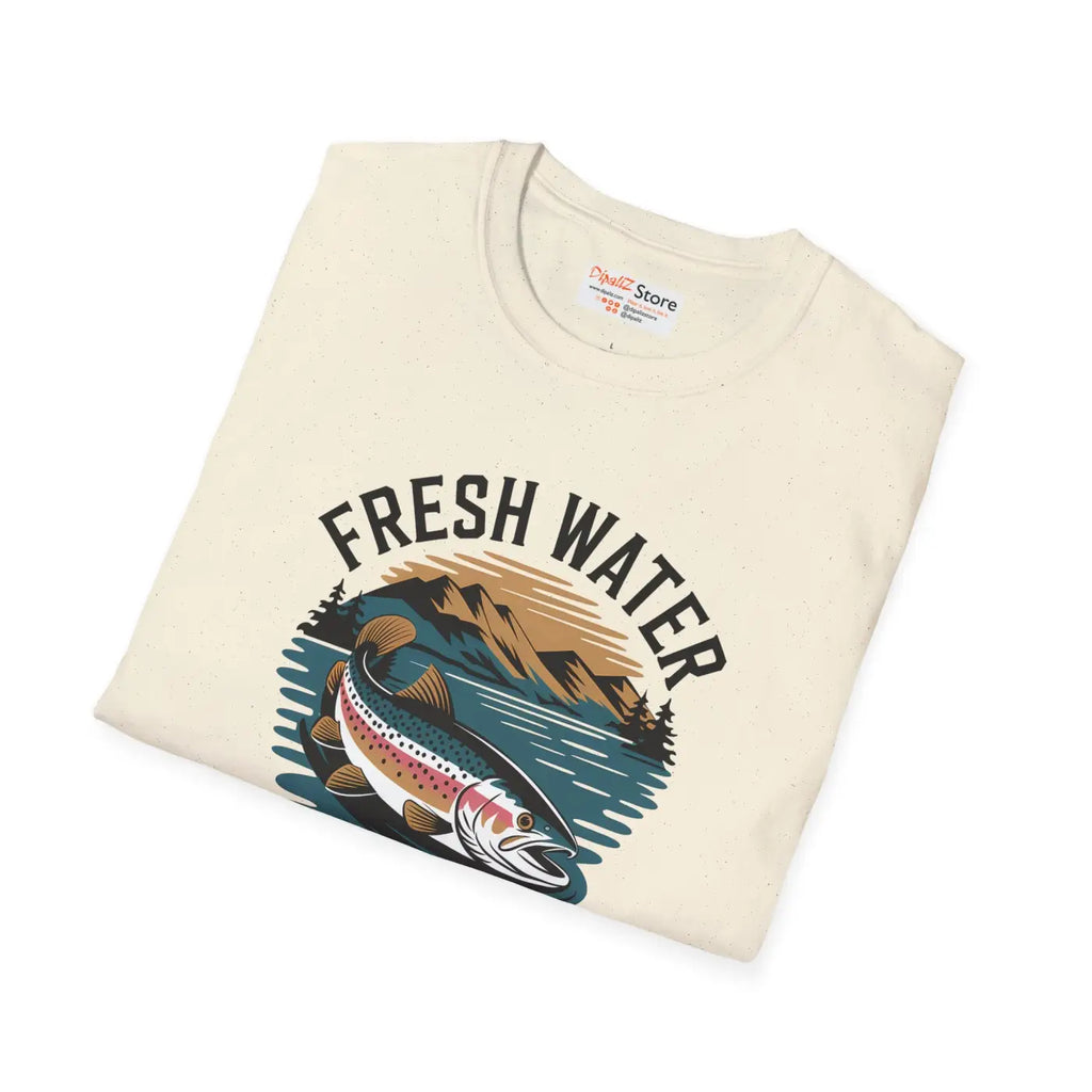 Fresh Water Hunters Unisex Softstyle Tee - Fishing Gear - DipaliZ