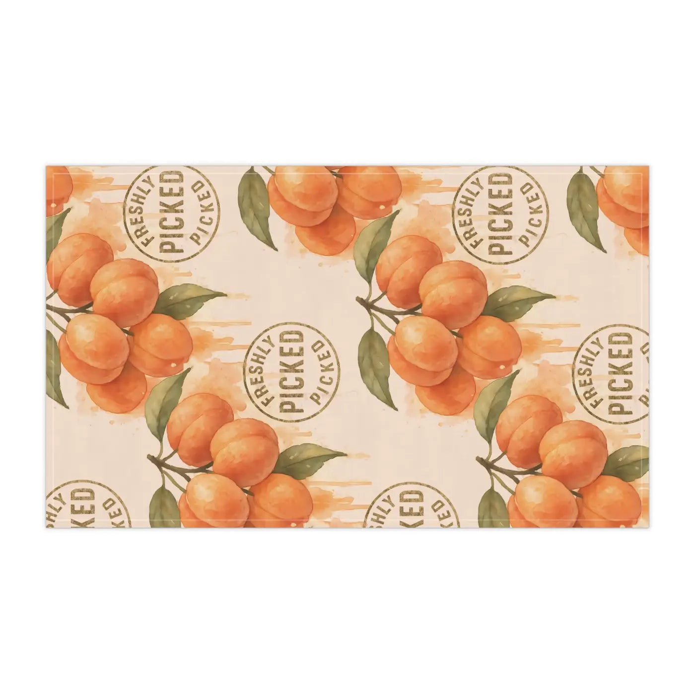 Peaches Tea Towels - Farmhouse Charm Kitchen Decor - DipaliZ