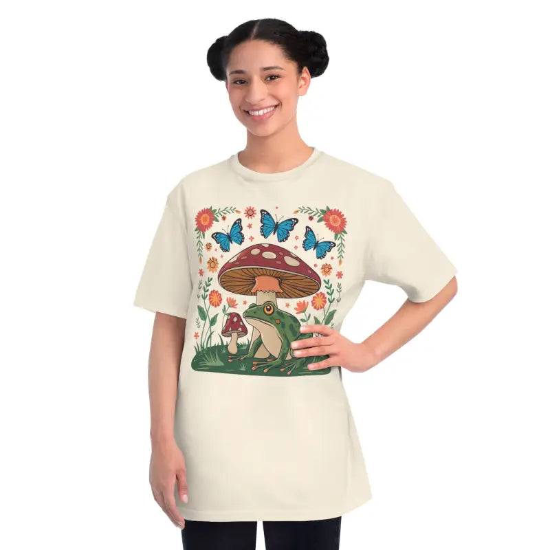 Cottage Core Mushroom Tee - Pure Organic Bliss Style - DipaliZ