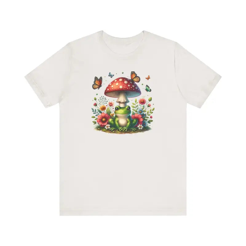 Frog and Mushroom Unisex Jersey - Cottagecore Comfort - DipaliZ