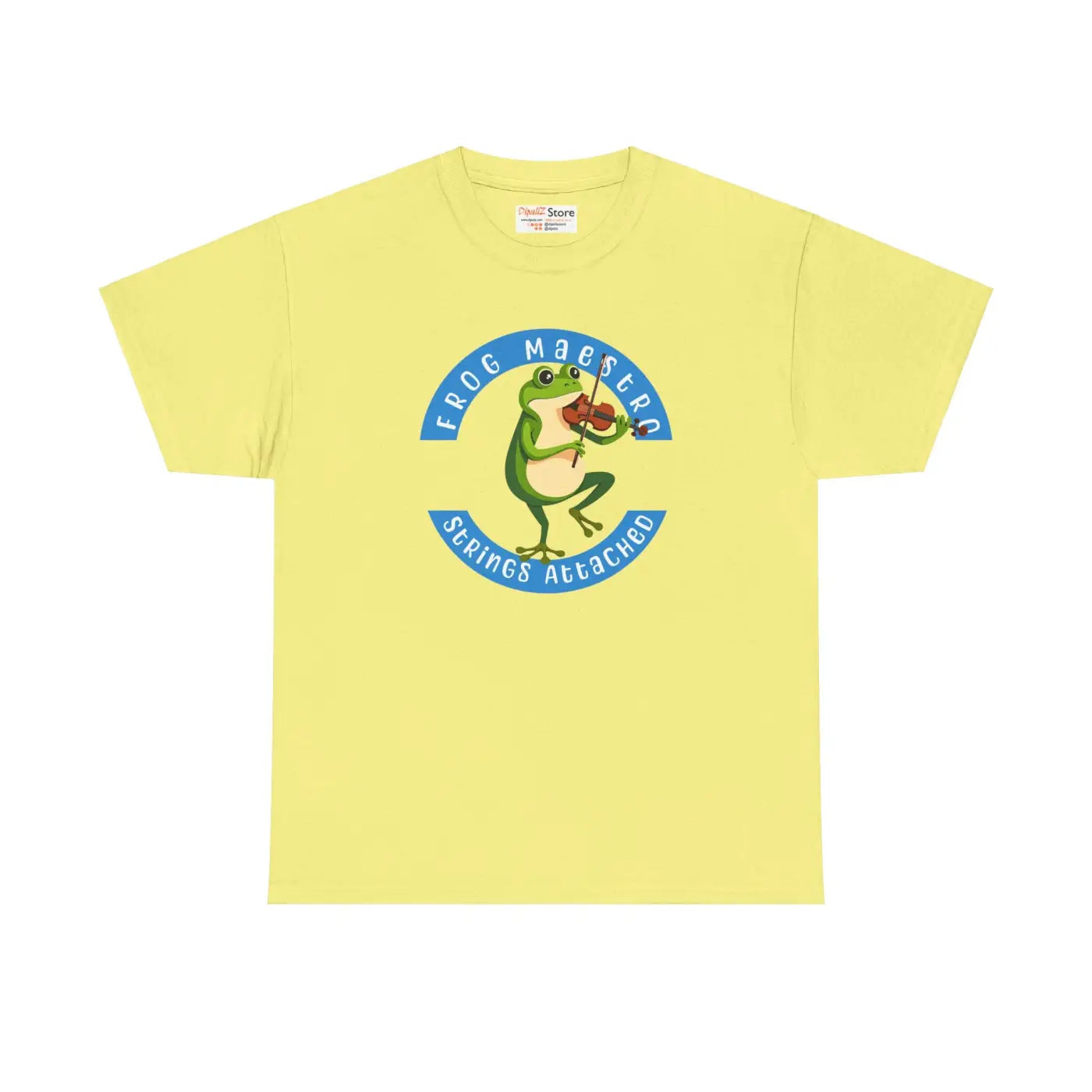 Frog Violin Vibes Unisex Heavy Cotton Tee - DipaliZ
