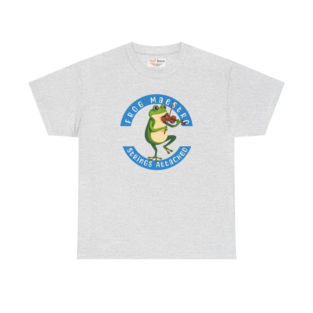 Frog Violin Vibes Unisex Heavy Cotton Tee - DipaliZ