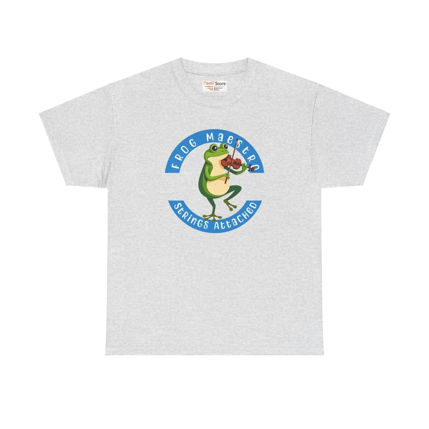 Frog Violin Vibes Unisex Heavy Cotton Tee - DipaliZ