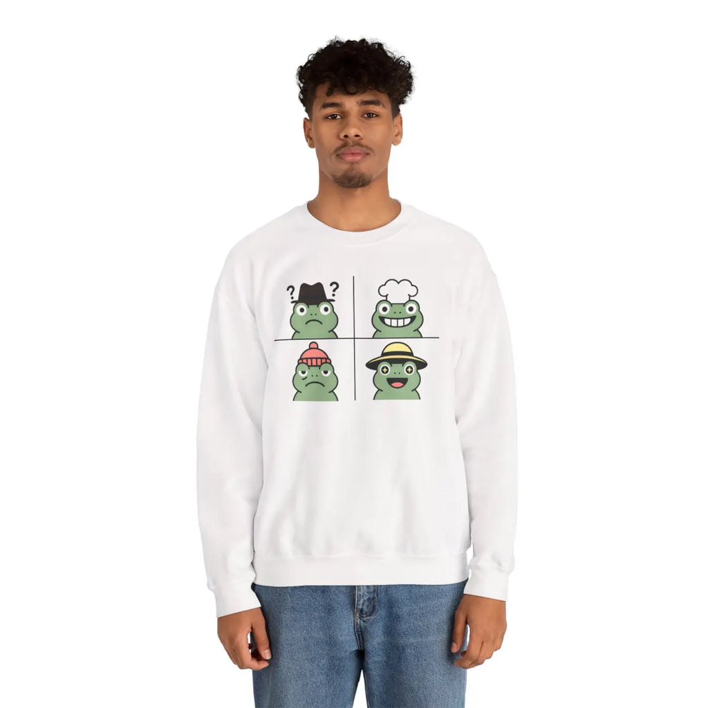 Cute Frog Sweatshirt - Unisex Crewneck Comfort - DipaliZ