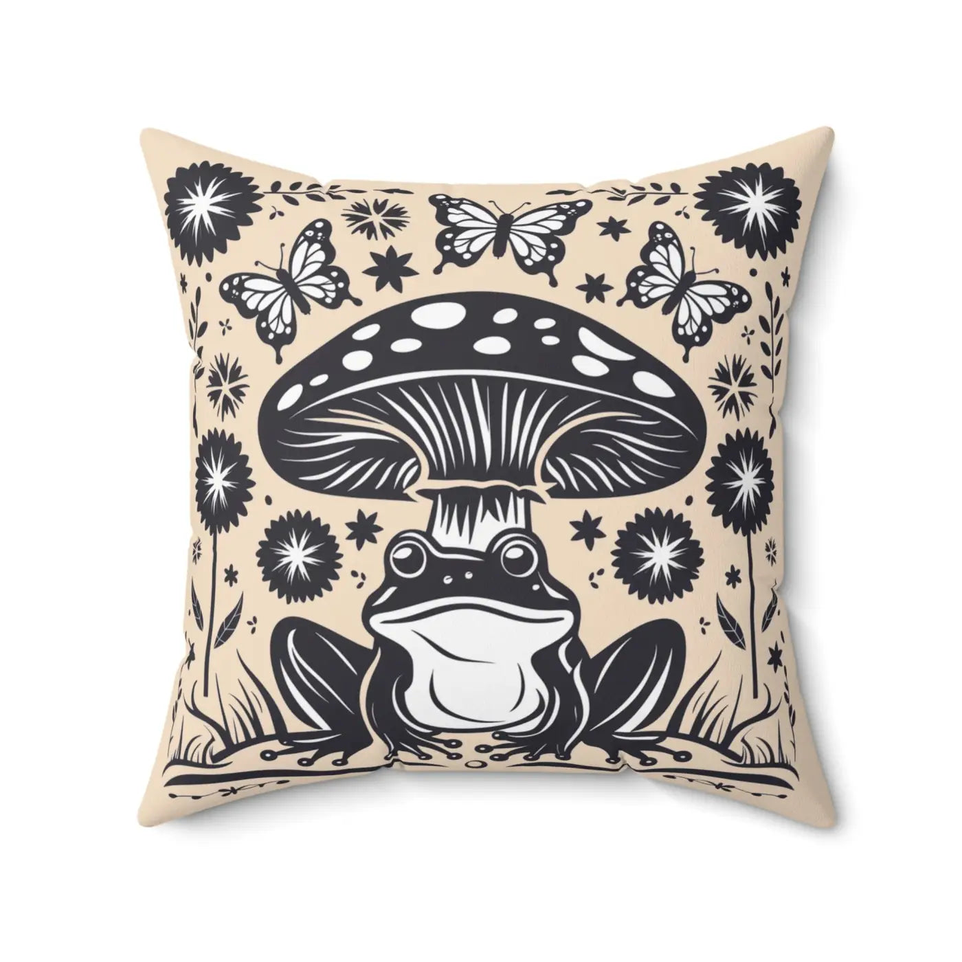 Frog Mushroom Pillows - Cozy Cottage Vibes Decor - DipaliZ