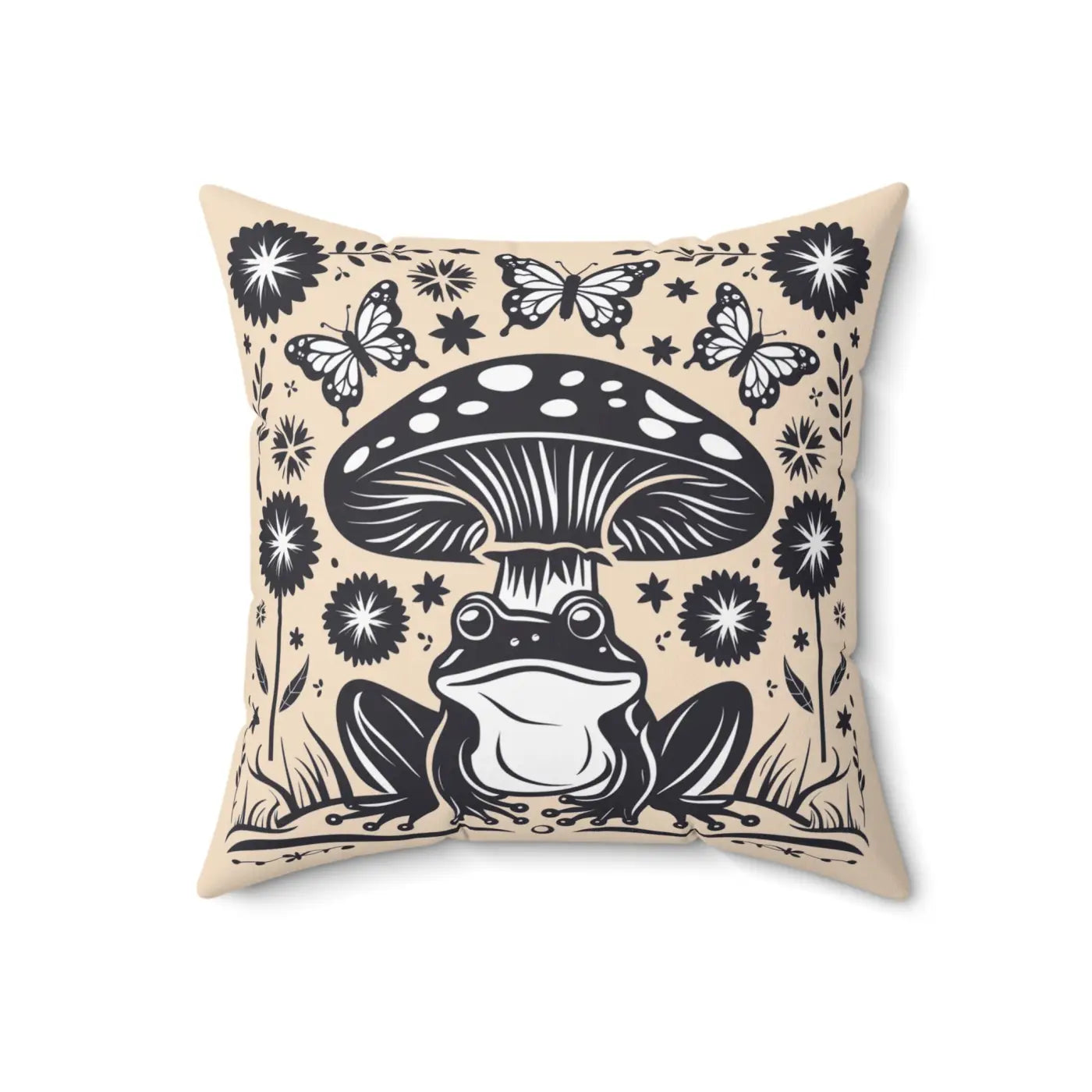 Frog Mushroom Pillows - Cozy Cottage Vibes Decor - DipaliZ